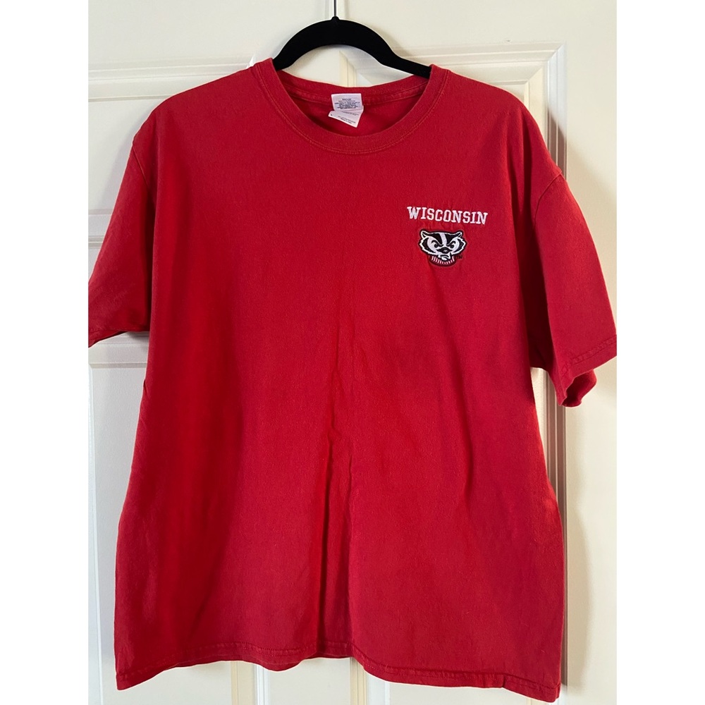 Vintage Embroidered Wisconsin Badgers Tee